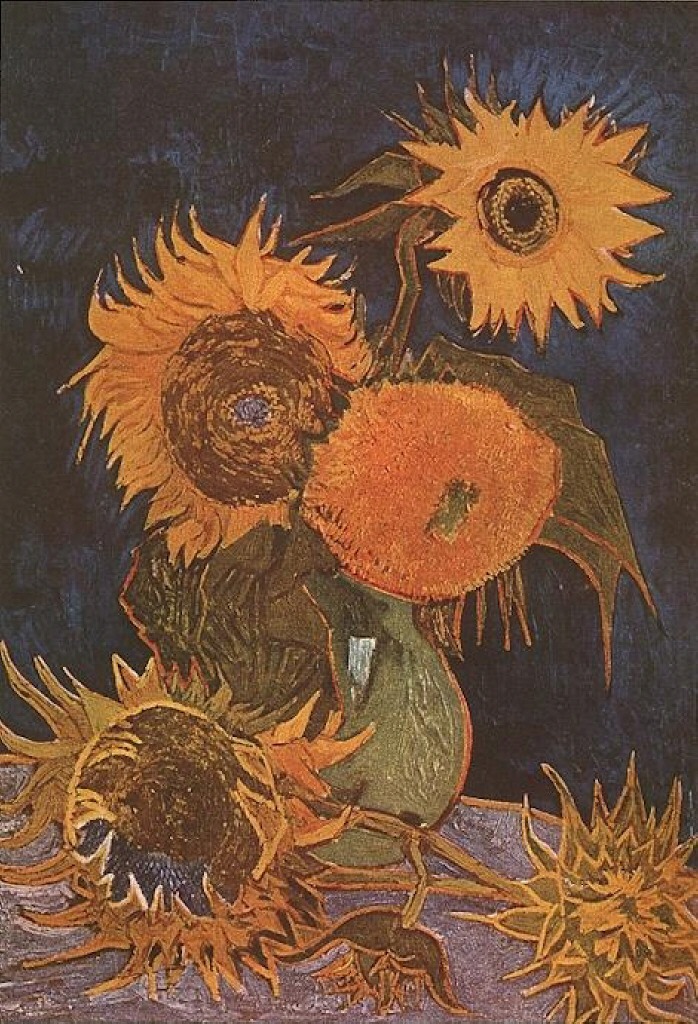 Vincent van Gogh - Still Life Vase With Five Sunflowers